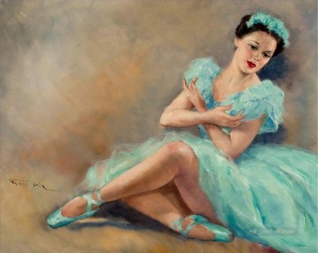 ballet en azul Pinturas al óleo